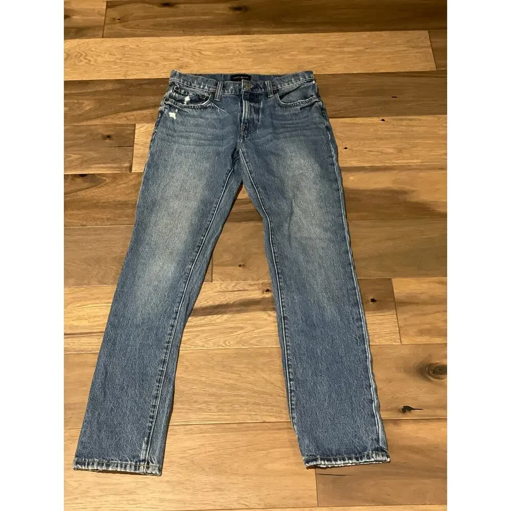 Lucky Brand Men’s Straight‑Leg Jeans W29 L34 Distressed Medium Wash - Picture 5 of 7